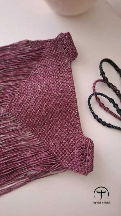 نیم ست مکرومه